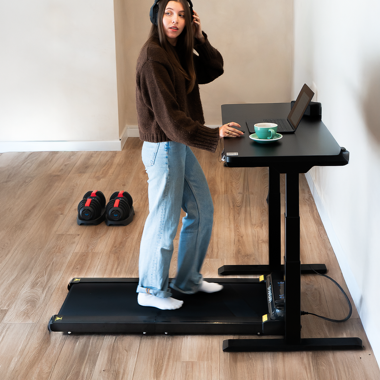 BrainGain FitTrack Foldable Walking Pad