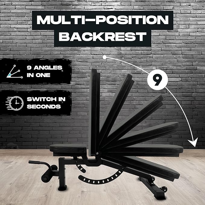 Adjustable Bench (Flat, Incline, Decline) - 2.0
