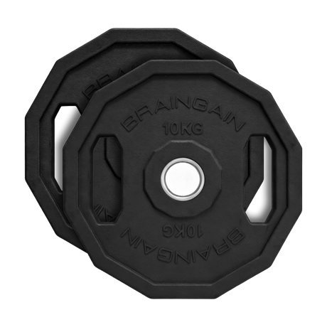 12 Sided HD Bumper Weight Plates Rubber - 5kg to 25kg