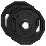 12 Sided HD Bumper Weight Plates Rubber - 5kg to 25kg