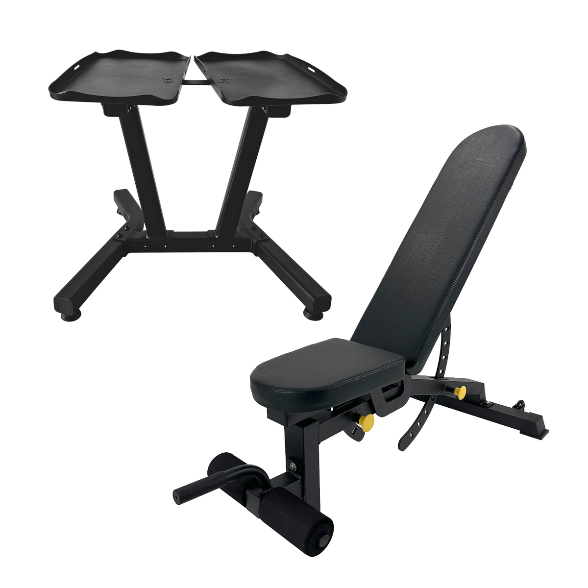 Heavy Duty Rack + Adjustable Bench